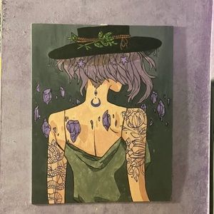 Hand painted wall art